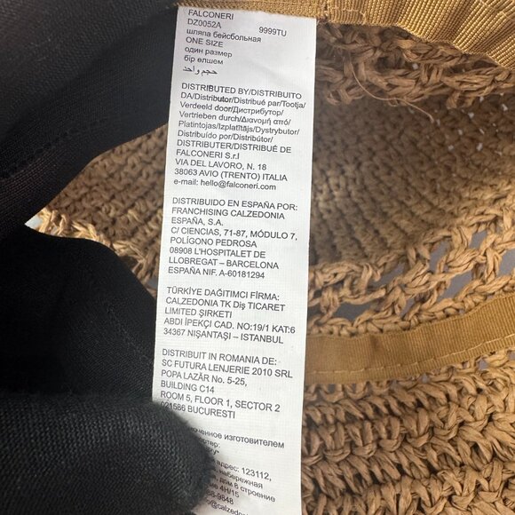 NWOT Falconeri Straw Hat